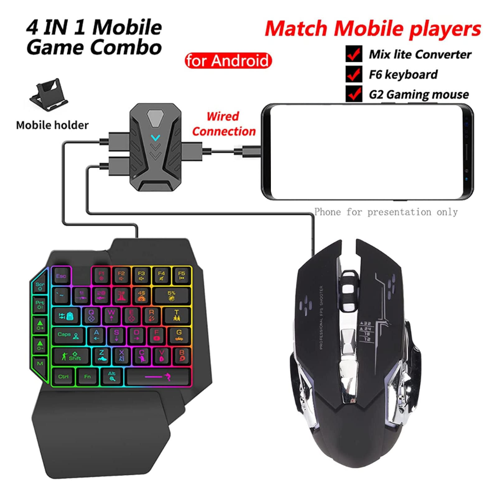 4 in 1 Bluetooth Gaming Keyboard